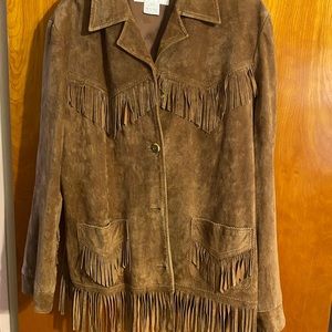 Suede Fringe Jacket
